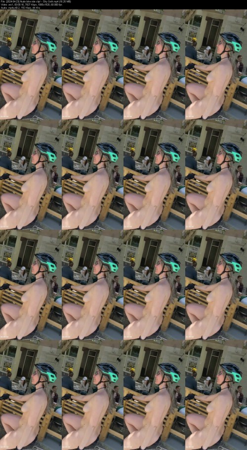 2024 04 23 Nude bike ride clip Shy Goth